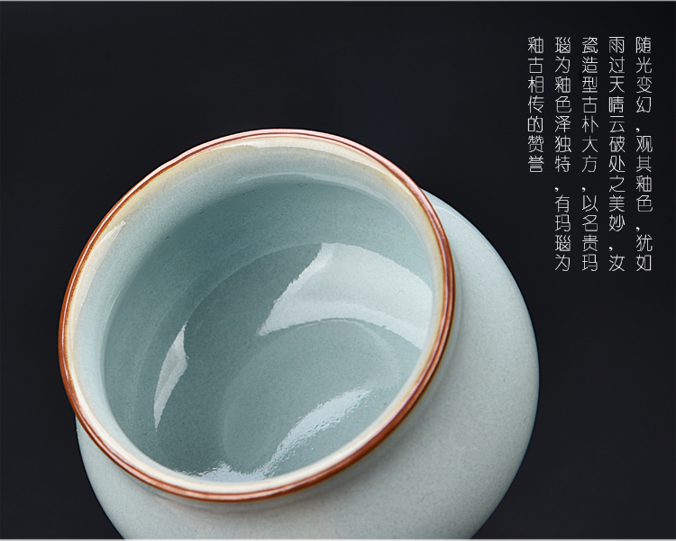 Ancient five Ancient jun sheng up ceramic cups of ice crack glaze masters cup elder brother up your up up up sample tea cup masterpieces