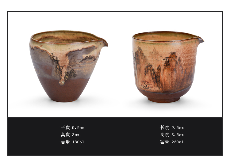 Ancient sheng up new hand made of pure wood natural dust ceramic tea set fair keller cup keller cup points