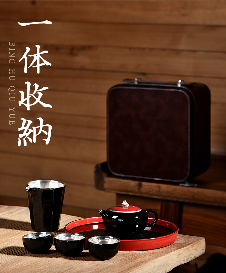 The ancient home of kung fu sheng up porcelain old silver tea set coppering. As silver restoring ancient ways is The sitting room tea bags are small suit Chinese lacquer red pure manual