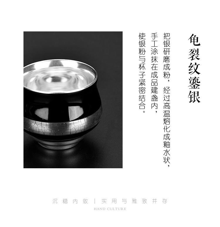 The ancient new gift boxes ore mo yu sheng up glaze ceramic tasted silver gilding agate glaze large sample tea cup personal single CPU