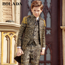  bolada boys  dress suit suit Middle and large childrens suit tuxedo flower girl piano performance suit