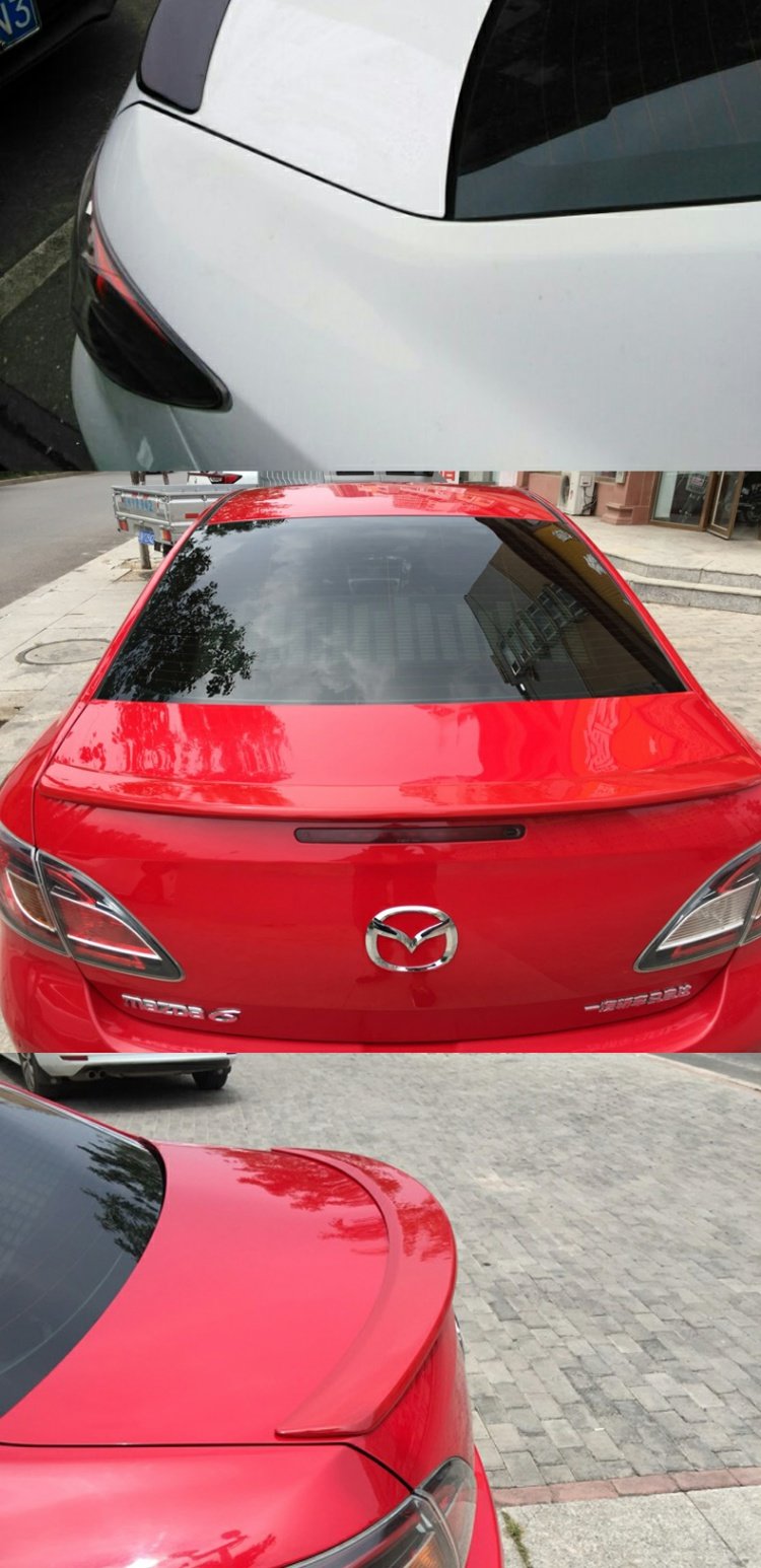 Đuôi xe Mazda 6 Rui có sơn Ma Liuma 6M6 Cánh đuôi sửa đổi đặc biệt Đuôi xe ABS miễn phí - Sopida trên đuôi lướt gió ertiga 2020