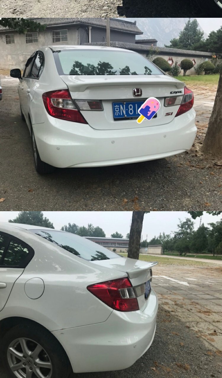 Honda chín thế hệ đuôi 12-13 dân dụng sửa đổi đặc biệt phiên bản Mỹ của đuôi 9 thế hệ sơn tự do cánh gió xe hơi