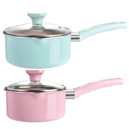 宝宝辅食锅多功能婴儿蒸炖煮牛奶锅迷你麦饭石