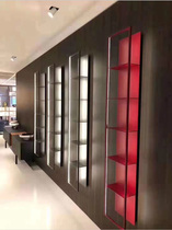 Simple aluminum alloy LED hanging shelf invisible light wall hanging multi-layer 270 degree wide angle display shelf light panel