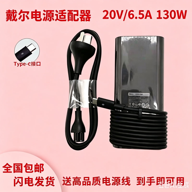 Dell Da130Pm 170 Xps15Ha130Pm Thunderbolt 20V6.5A Power Adapter Charger 130W