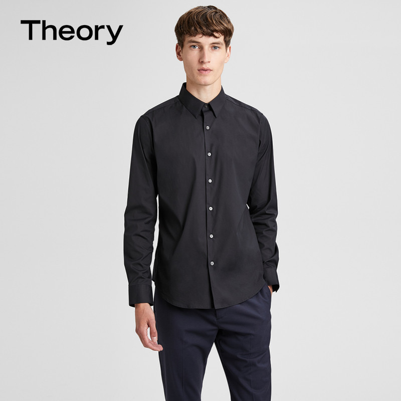 New color online] Story men's stars with solid color classic slim shirt A0674535