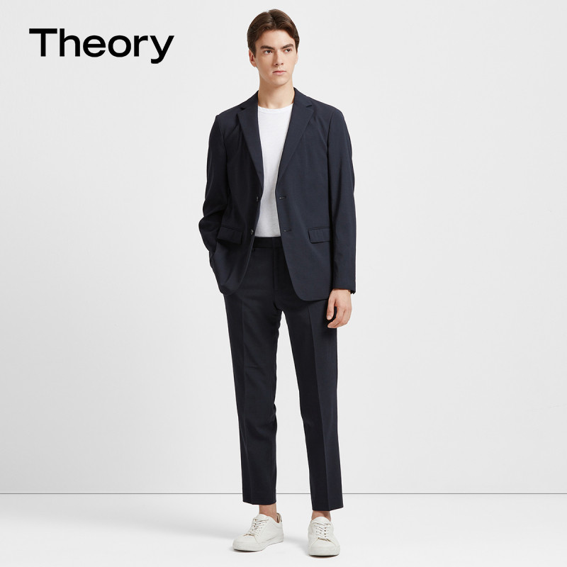 Classic continuation] Theory mens celebrity style framing puffer leg pants L0371214