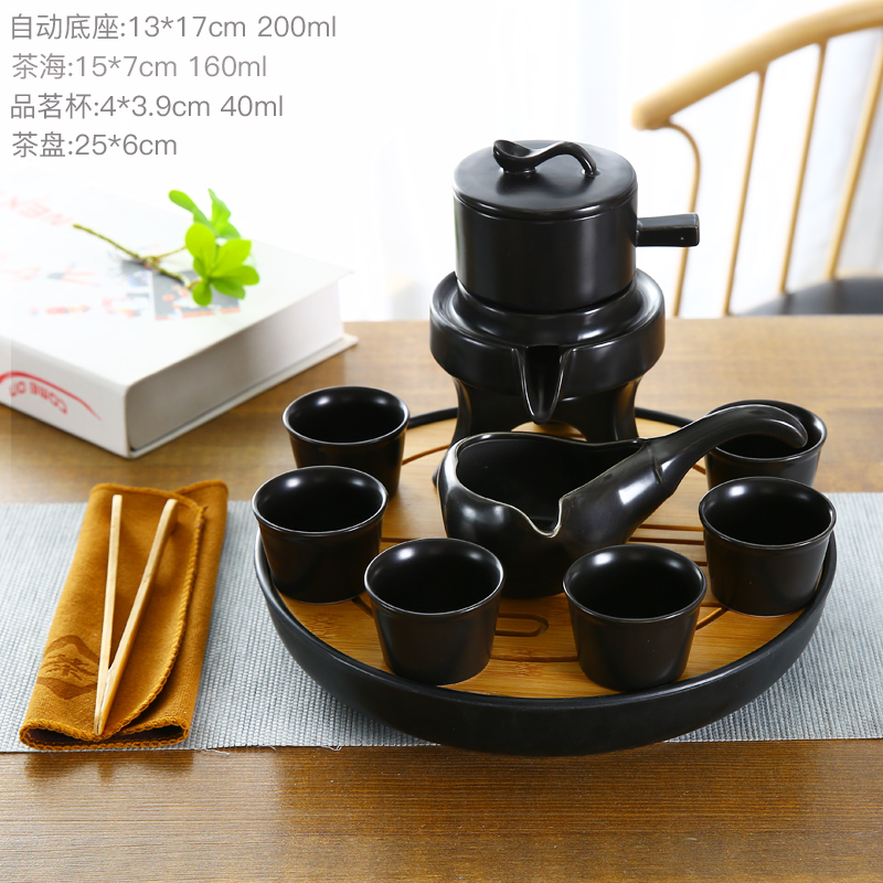 Sifang macro lazy hot tea set automatically suit household purple sand tea; Preventer teapot teacup tea tea accessories