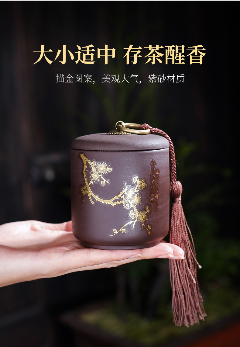 Elder brother up with ceramic tea pot size sealed as cans of household of Chinese style tea pu 'er tea storage tanks box POTS