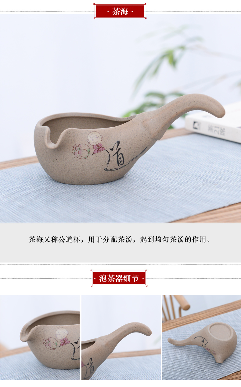 Sifang macro half automatic lazy people make tea implement modern household utensils suit stone mill ceramic teapot kung fu tea cups