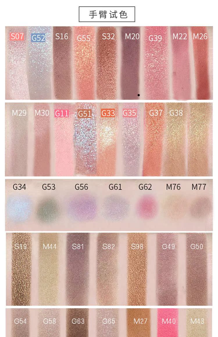 Judydoll Orange Monochrom Eyeshadow S Series Pearlescent Polarized Black Green Blue Purple Pink Silver Brick Red - Bóng mắt phấn mắt estee lauder