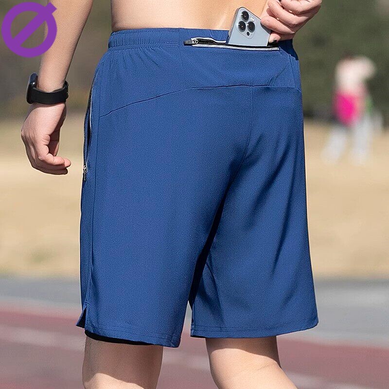 Qinkung Lightweight Running Belt with Phone Holder, Quick-Dry Breathable Marathon-Specific Men's Running Waistband with Back Pocket