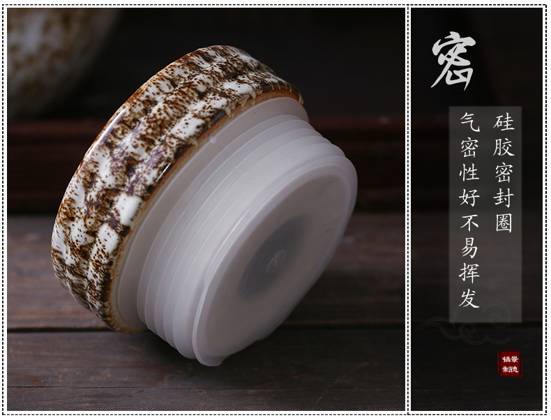 Jingdezhen ceramic jar 10 jins 20 jins 30 seal wine it hip household archaize liquor mercifully jars