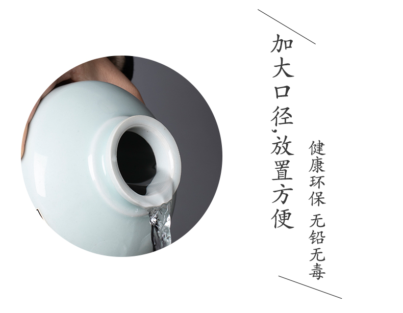 Jingdezhen ceramic jar empty wine bottle 1/2/3/5/10 catties small household hip mercifully wine liquor bottle sealing