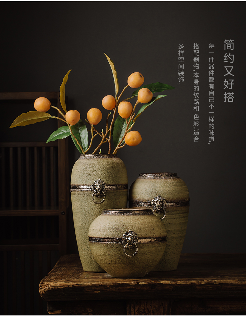 Jingdezhen ceramic vase furnishing articles furnishing articles at home in the Nordic dried flower adornment small place, a living room decoration in the home