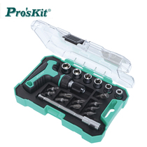 Taiwan Baogong Proskit SD-2320M 18 in 1 T handle mini ratchet set adjustable length