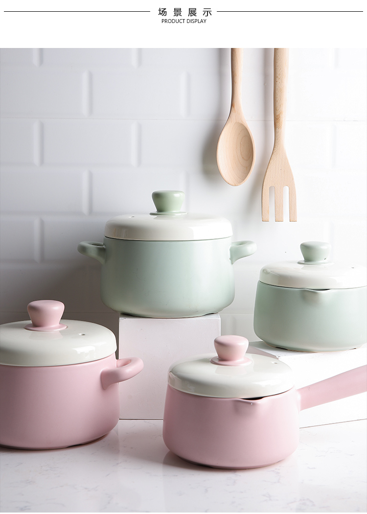 Selley, lovely web celebrity ceramic saucepan milk pan, casserole soup home baby baby consisting pan, casserole congee