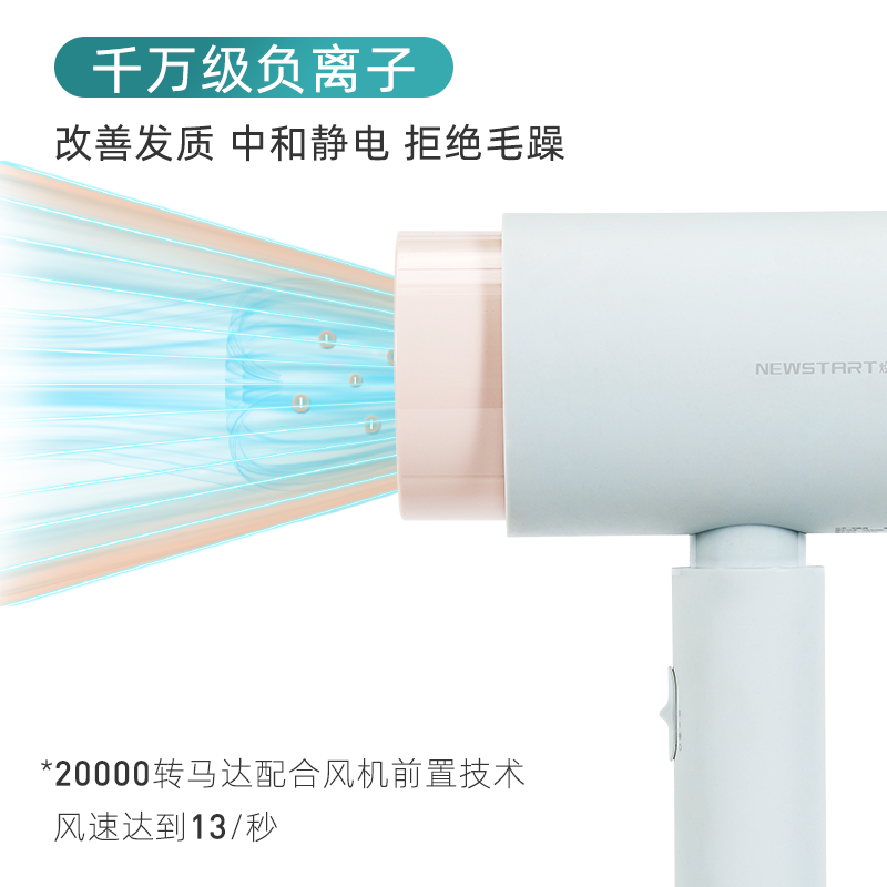 小米有品 焕醒 HD101 负离子护发电吹风 1800W 天猫优惠券折后￥59包邮（￥149-90）3色可选