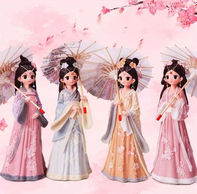 代写贺卡古风创意礼品汉服少女宫廷格格摆件女孩生日礼物买三送一