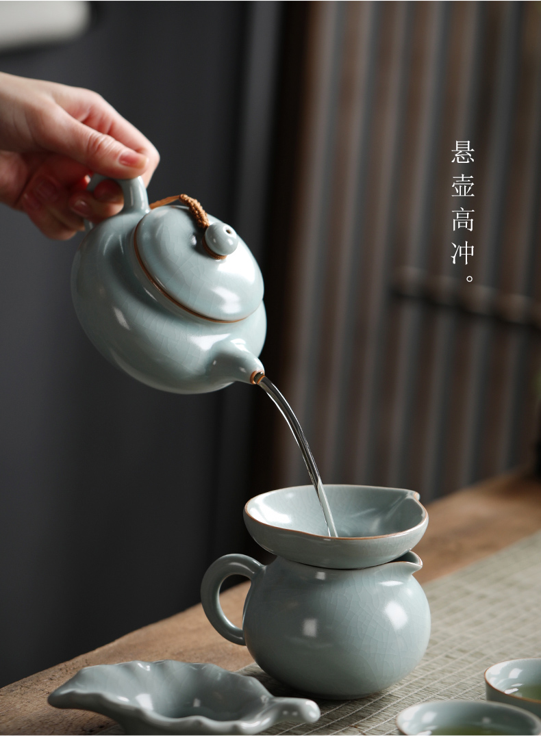Ya xin ru up kung fu tea set suits for your porcelain cup teapot master cup tureen ceramic household sample tea cup set