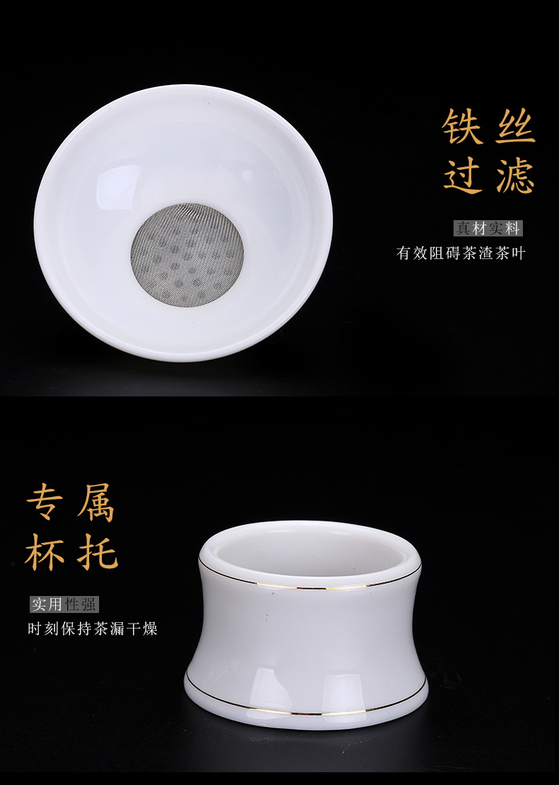 Ya xin kung fu tea set violet arenaceous household solid wood of a complete set of small tea tray was contracted white porcelain tea tea cups