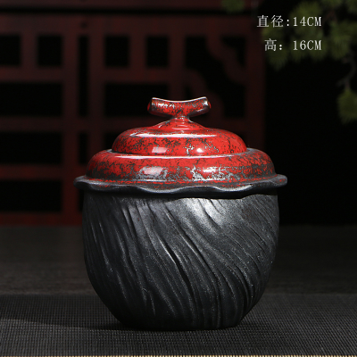 Ya xin company hall large ceramic up caddy fixings seal pot tieguanyin big POTS leap three color