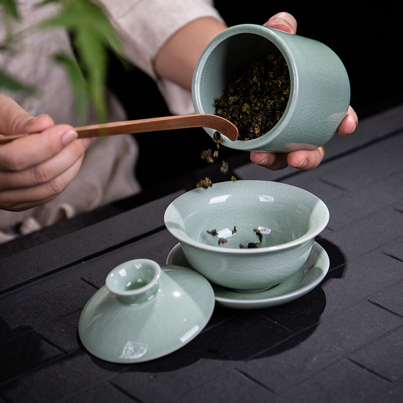 Ya xin company cousin up caddy fixings ceramic seal tank storage tanks tieguanyin store receives puer tea pot of gift boxes