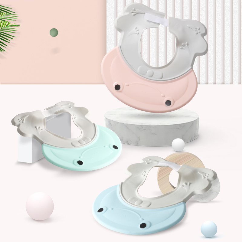 Children's waterproof ear protection hair washing tools Infant shower cap Child shower cap Adjustable baby shampoo cap
