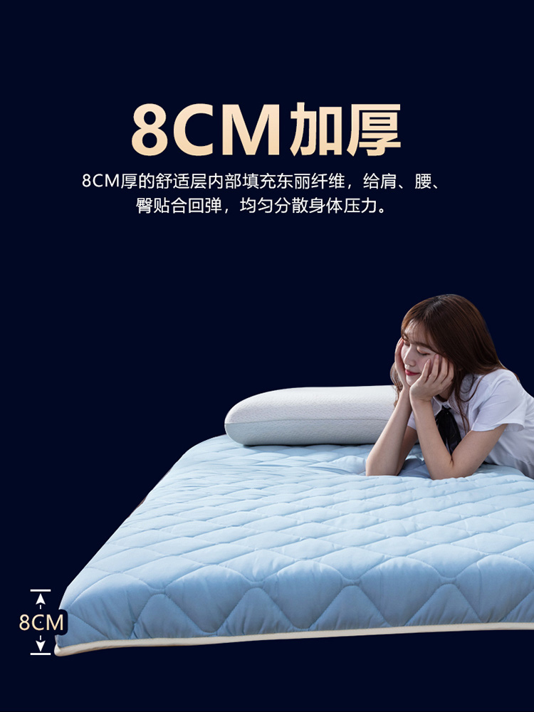 Bed mat foldable Student dormitory iron bed frame Soft mattress Portable bunk bed Tatami 90 190 can be customized