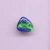 Australian Lightning Ridge natural high-bright blue-green color black opal bare stone ring surface can be customized with inlaid ring pendant