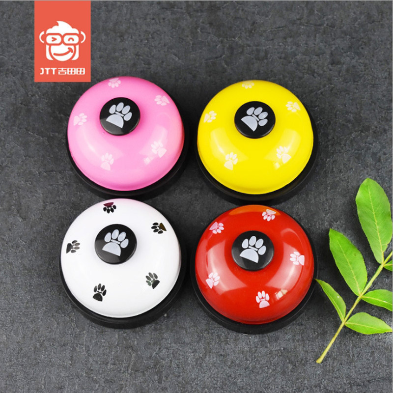 Cat Trainer Pet Footprint Bell Teddy Dog RingsCall Tangbell Dog Toy Bell