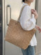 Straw Woven Bag for Women 2026 New Summer Seaside Beach Vacation Style Large Capacity Woven Bag Fashionable Versatile Shoulder Bag