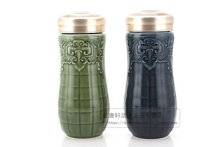 Do Tang Xuan porcelain cup large wealth double mugs cup 250 ml cups gift boxes