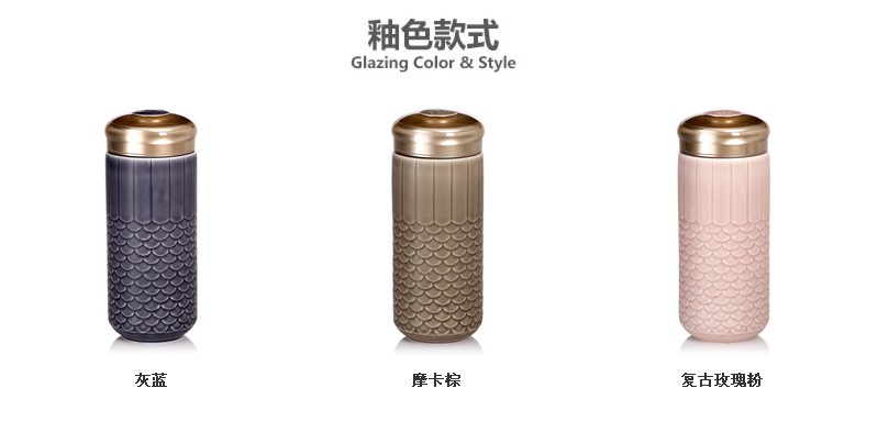 Do Tang Xuan porcelain cup will "bringing a portable take creative ceramic water in a cup of office business gifts