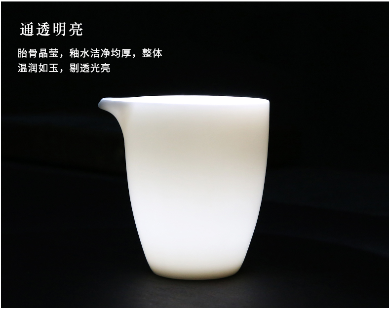Dehua white porcelain kung fu tea set suit household contracted tea set gift boxes ceramic teapot teacup tureen customization