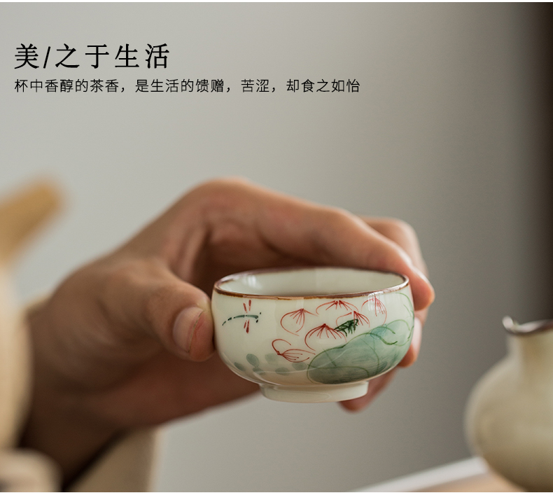 Japanese tea set suit household contracted and I small sets of kung fu tea tray hand - made ceramic teapot teacup tureen sitting room