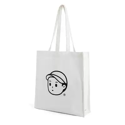 FINERWORLD original IP print canvas bag shoulder bag large capacity student Harajuku Korean literary Hand bag