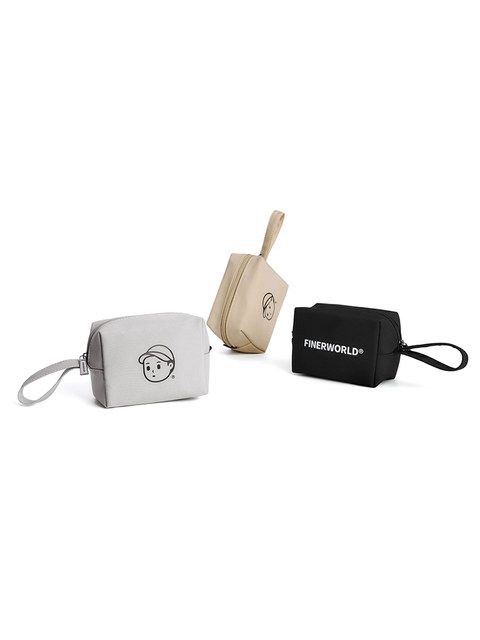 FINERWORLD original design cute square mini bag coin wallet couple portable headphone storage bag