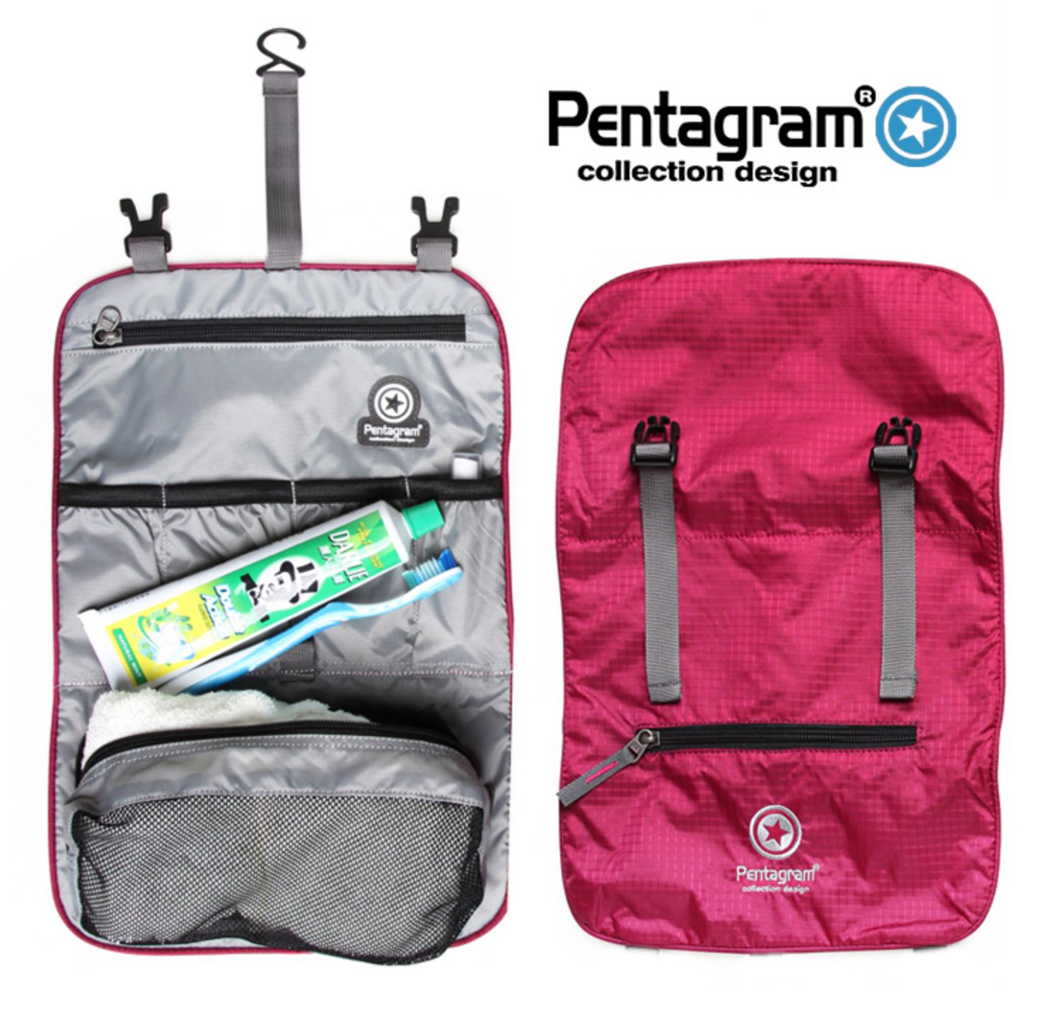 Pentagram năm cánh sao lớn đồ dùng trong nhà kho lưu trữ ánh sáng và túi xách tay du lịch mới - Rửa sạch / Chăm sóc vật tư túi đựng trang điểm