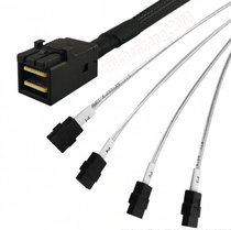 AMPHENOL AMPHENOL MINISAS HD SFF-8643 TO 4 SATA 1 m 12Gb SAS3