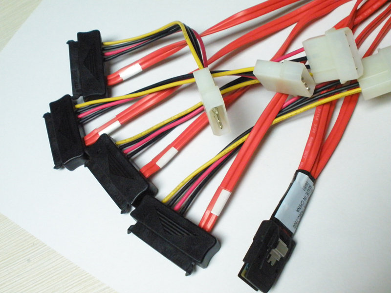 MOLEX original mini sas transfer 4 sas hard disc line SFF 8087-8482 36p to 29p 1m