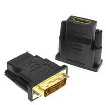 DVI to HDMI adapter cable host laptop external display screen projector output hdmi female