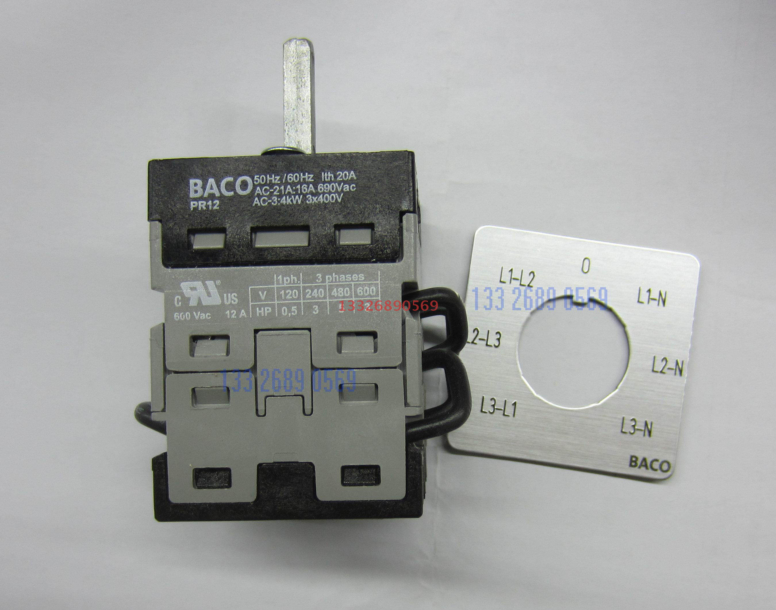 BACO PR12 8357C8 NY37GQ1 Eaton Commutation Switch T0-3-8007 E