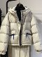 Cotton coat for women 2026 new style short fashionable and thickened hooded quilted warm bread coat for small people