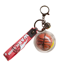 2024 New Genuine Street Basketball Car Keychain Boys School Bag Pendant Creative Small Jewelry Keychain