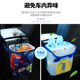 Vehicle-mounted trash can with mini-suspended multi-functional storage box storage box in the car with portable