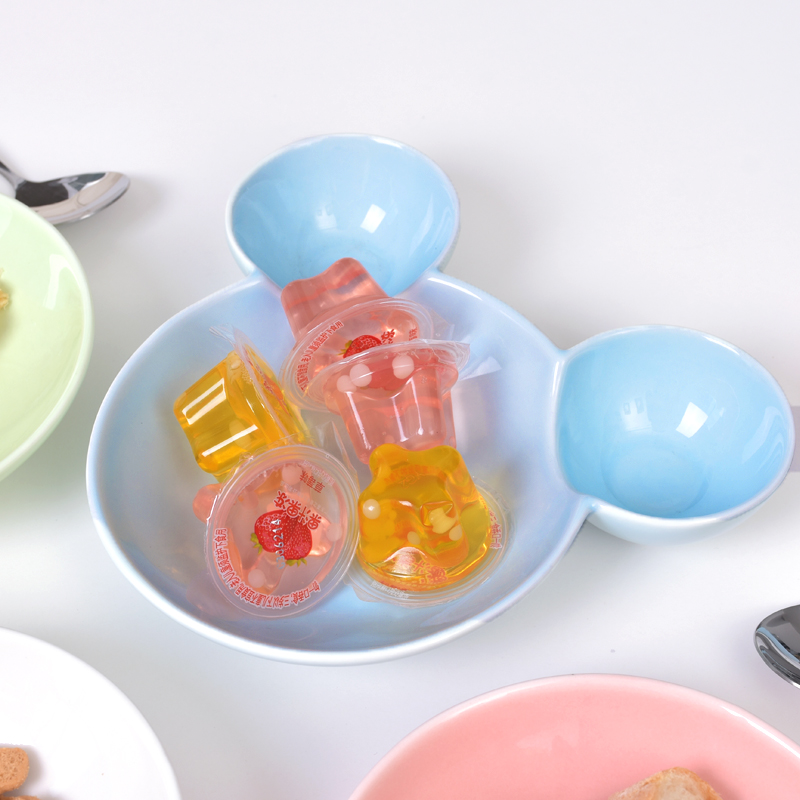 Japanese cartoon ceramic baby children cutlery set plate frame plate creative space home breakfast dish