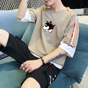 夏季短袖男士韩版潮牌半袖t恤