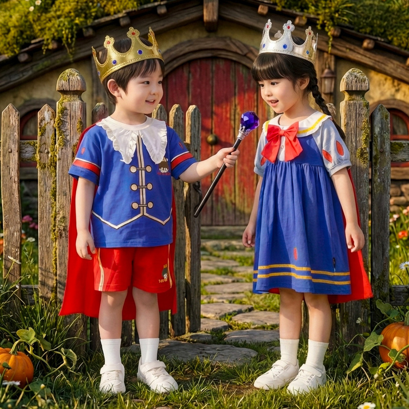 Children's Performance Costumes for Children's Day, Disney Prince Costumes, Snow White, Characters from Fairy Tales, Kings, Little Boys